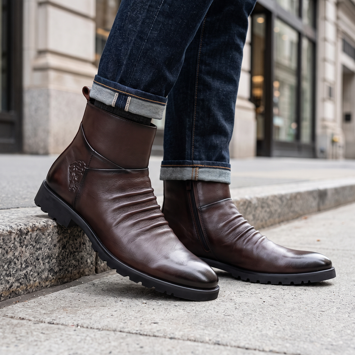 Holt Leather Mid Boots