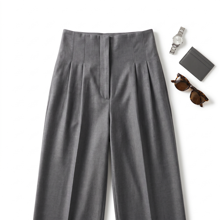 High Waist Wide-Leg Pants